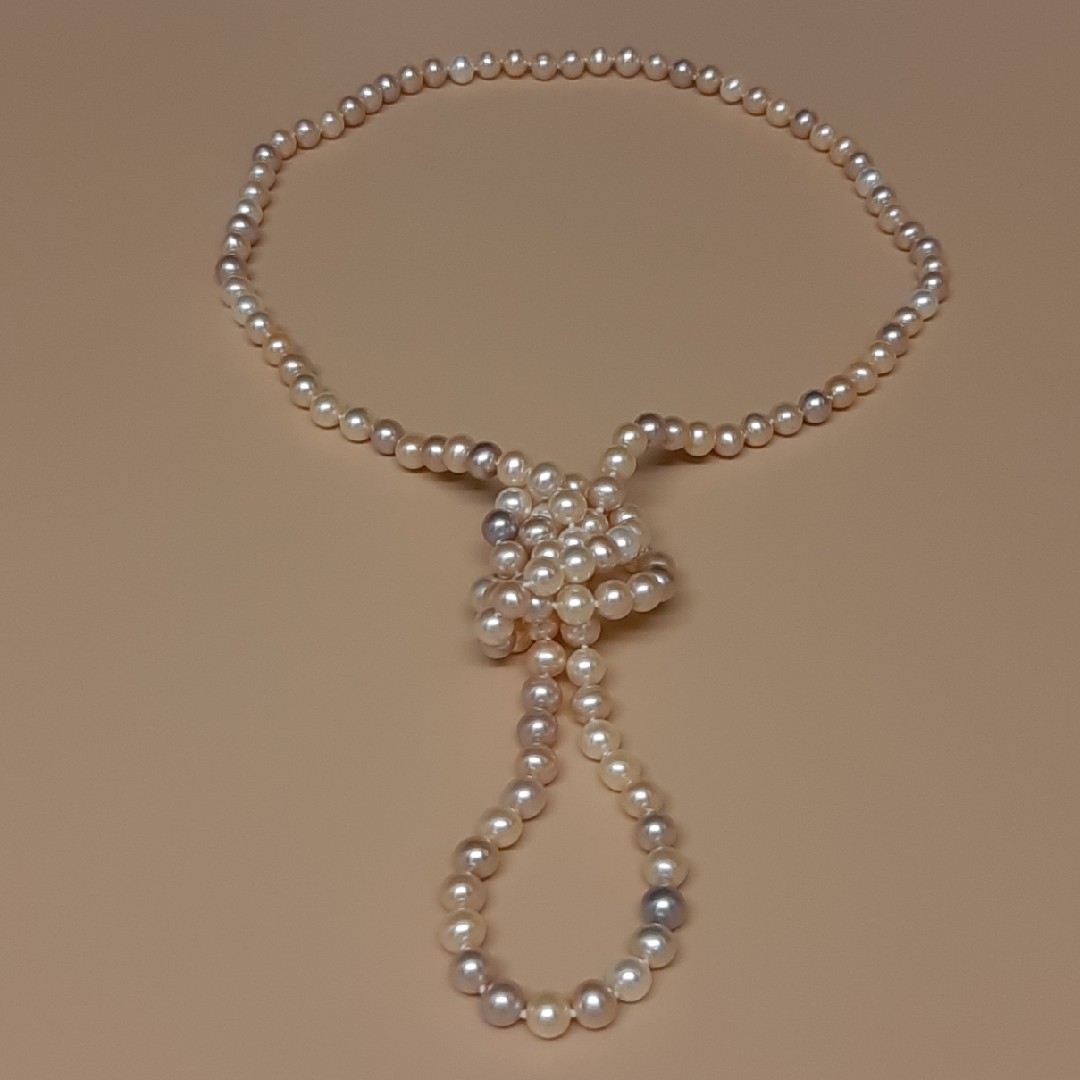 淡水真珠エンドレスロングネックレス レディースのアクセサリー(ネックレス)の商品写真