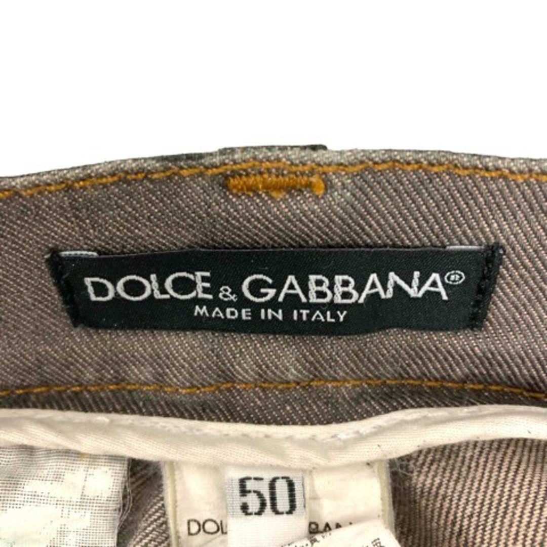 DOLCE&GABBANA(ドルチェアンドガッバーナ)のドルチェ&ガッバーナ デニム ジーンズ ストレート ウォッシュ加工 50 黒 メンズのパンツ(デニム/ジーンズ)の商品写真