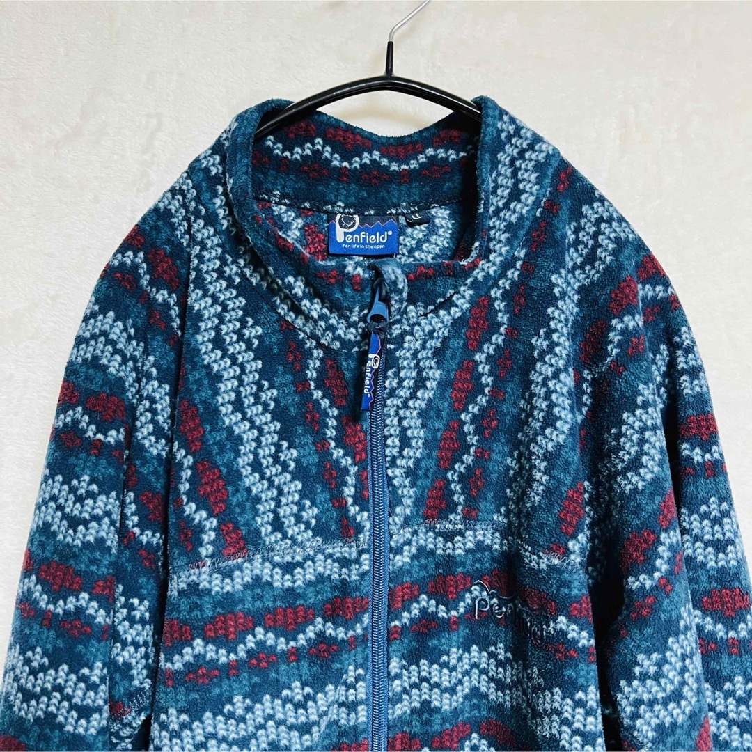 PEN FIELD(ペンフィールド)の【美品】Penfield ペンフィールド フリースジップ 総柄 メンズのジャケット/アウター(ブルゾン)の商品写真