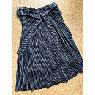 マックスマーラ(Max Mara)のMaxMara ドレープウエストリボンスカート(ひざ丈スカート)