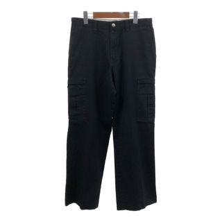 ディッキーズ(Dickies)のDickies ディッキーズ カーゴパンツ ブラック (メンズ W32 L30) 中古 古着 Q7013(その他)