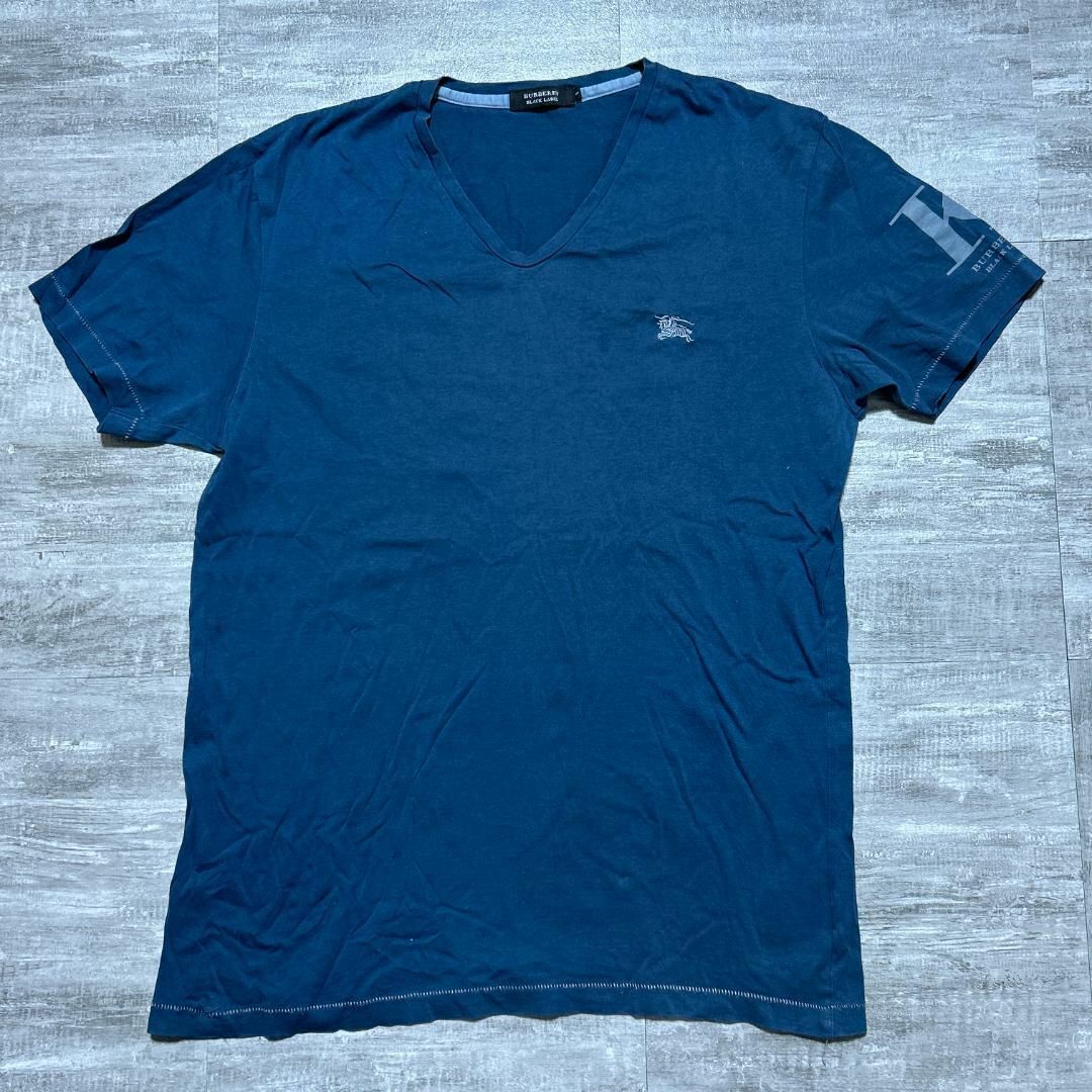 BURBERRY BLACK LABEL(バーバリーブラックレーベル)のBURBERRY バーバリー ブラックレーベル 半袖Tシャツ ホースロゴ 袖ロゴ メンズのトップス(Tシャツ/カットソー(半袖/袖なし))の商品写真