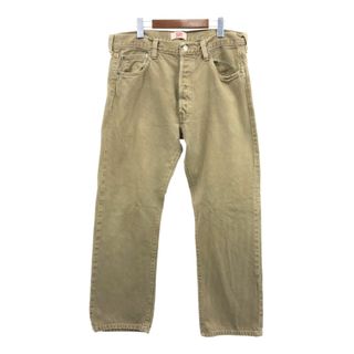 リーバイス(Levi's)のLevi's リーバイス 501 カラー デニムパンツ ベージュ (メンズ W36 L30) 中古 古着 Q7025(デニム/ジーンズ)