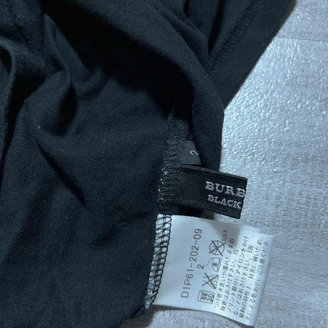 BURBERRY BLACK LABEL(バーバリーブラックレーベル)のBURBERRY バーバリーブラックレーベル ホースロゴ ヘンリーネックTシャツ メンズのトップス(Tシャツ/カットソー(半袖/袖なし))の商品写真