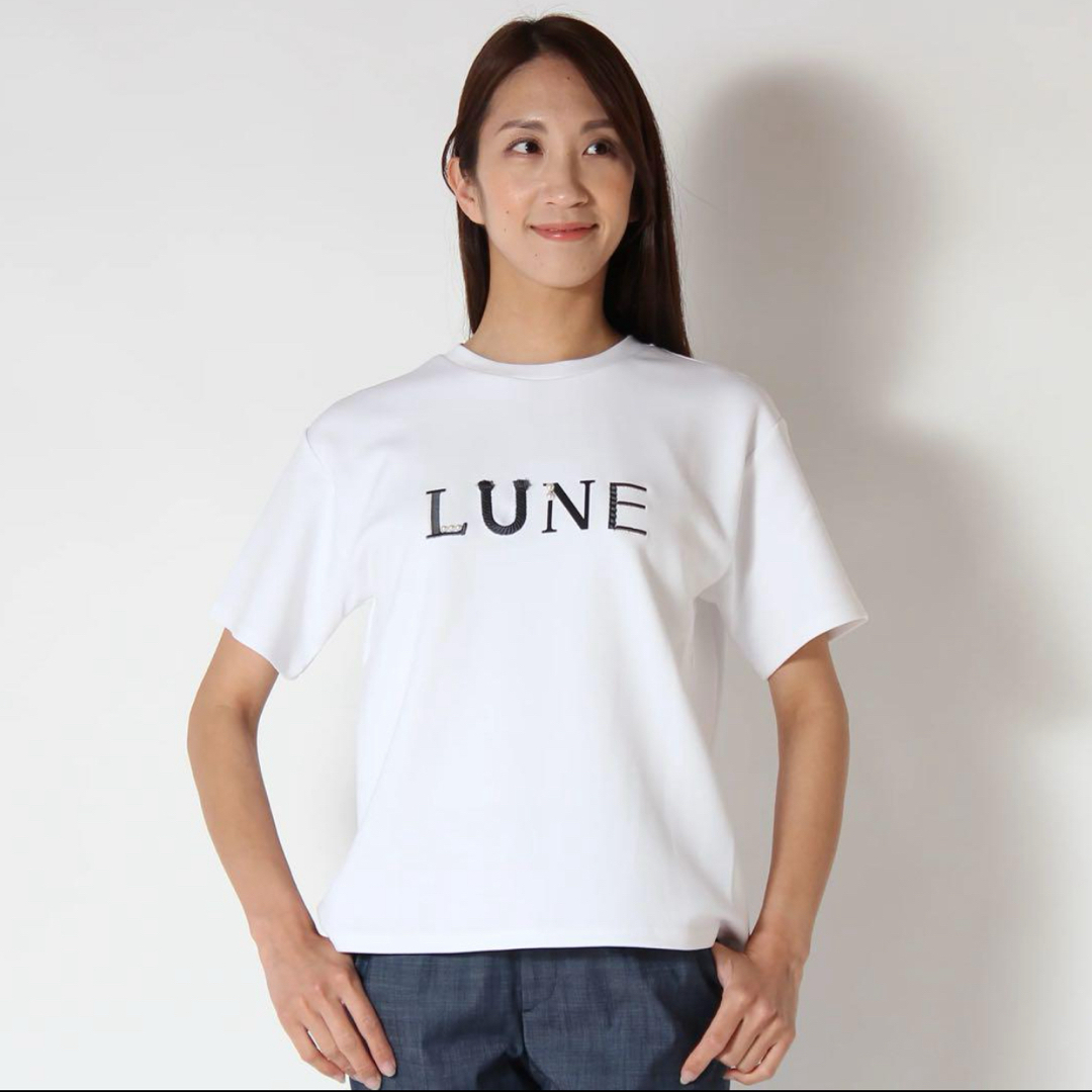 新品未開封Espeyrac LUNEパールロゴＴシャツ　ホワイト メンズのトップス(Tシャツ/カットソー(半袖/袖なし))の商品写真