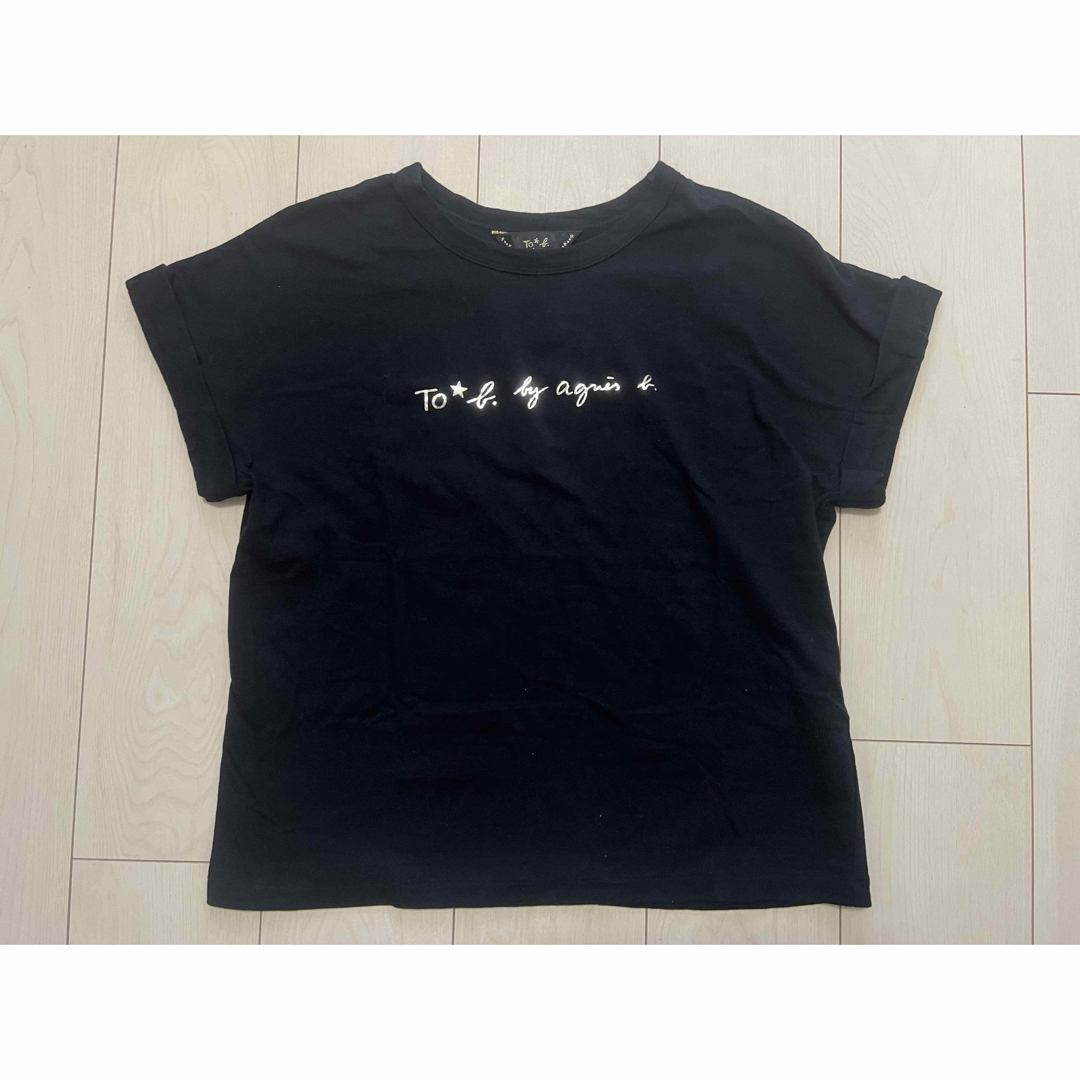 To b. by agnès b.(トゥービーバイアニエスベー)のアニエスベー  To b.by agnes b.  ロゴTシャツ　38 レディースのトップス(Tシャツ(半袖/袖なし))の商品写真