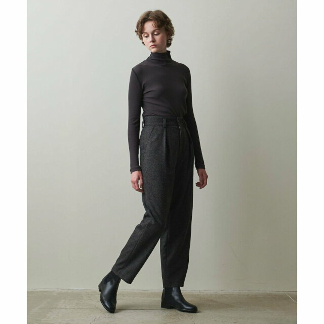 steven alan(スティーブンアラン)の【BLACK】<Steven Alan>TWEED TUCK TROUSERS/パンツ レディースのパンツ(その他)の商品写真