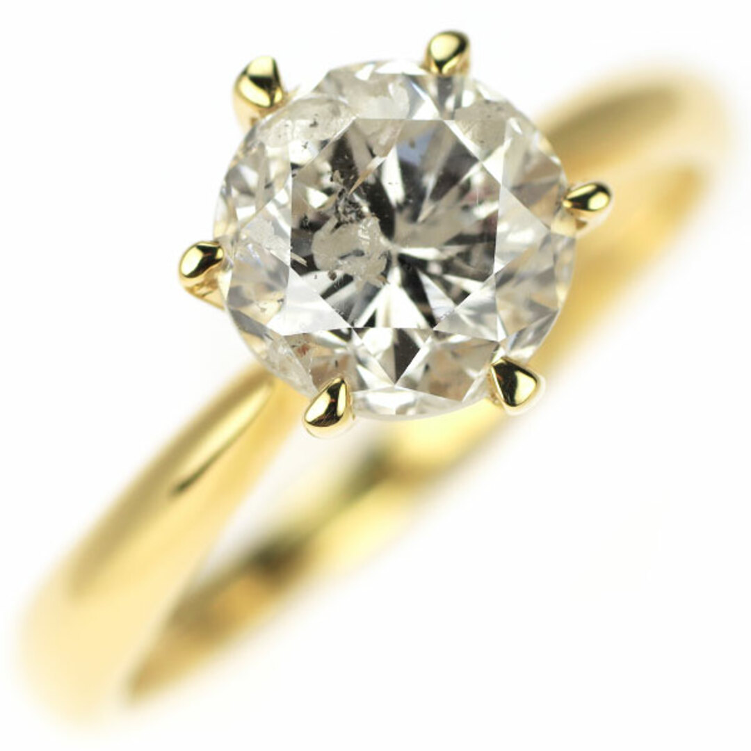 新品 K18YG ダイヤモンド リング 1.952ct Faint Brown I1 Poor  レディースのアクセサリー(リング(指輪))の商品写真