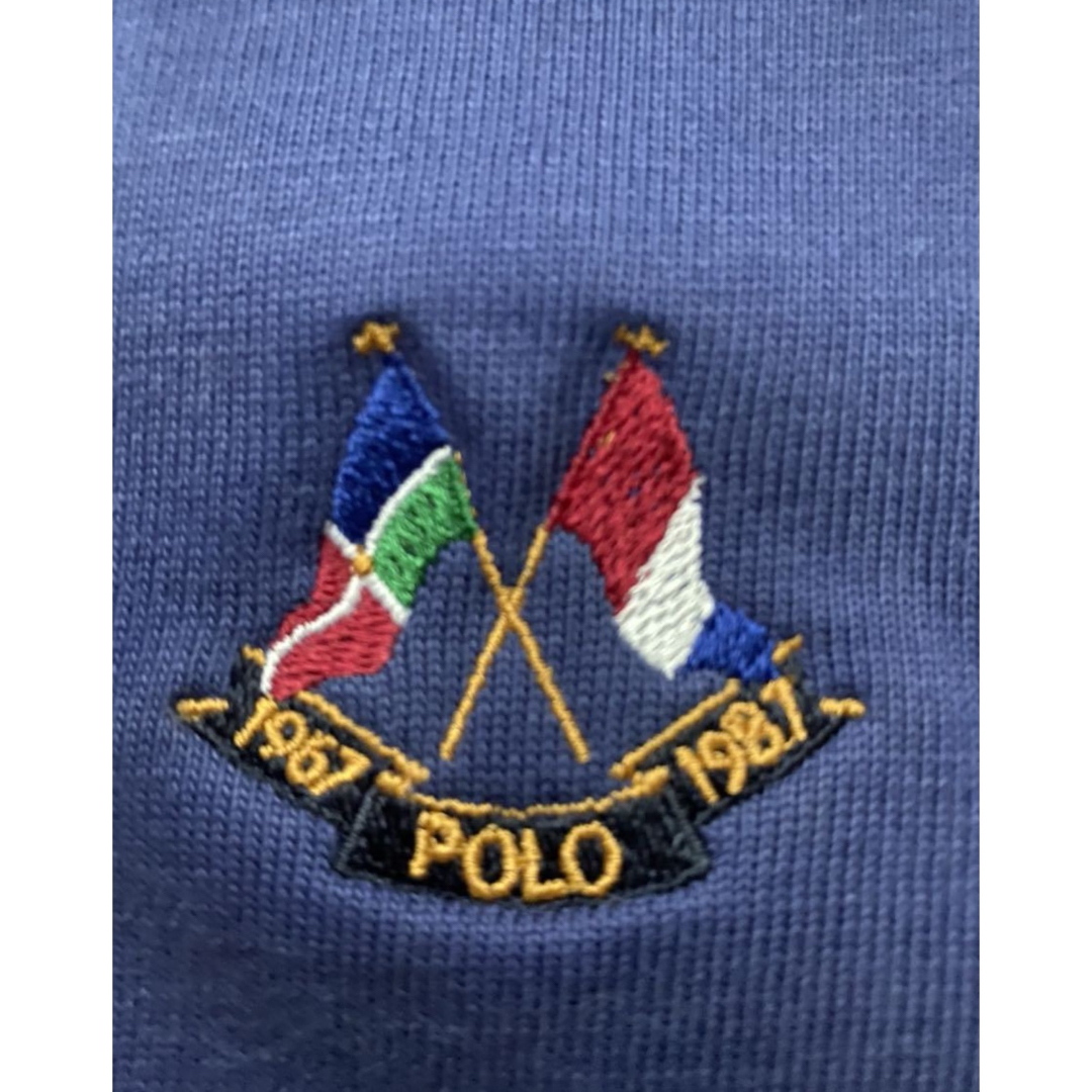 POLO RALPH LAUREN(ポロラルフローレン)の美品 80s USA製 POLO ラルフローレン cross flag フラッグ メンズのトップス(ジャージ)の商品写真