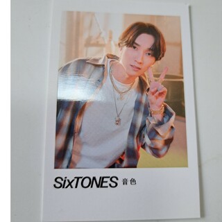 ストーンズ(SixTONES)のSixTONES／音色ポラ風カード【田中樹】(アイドルグッズ)