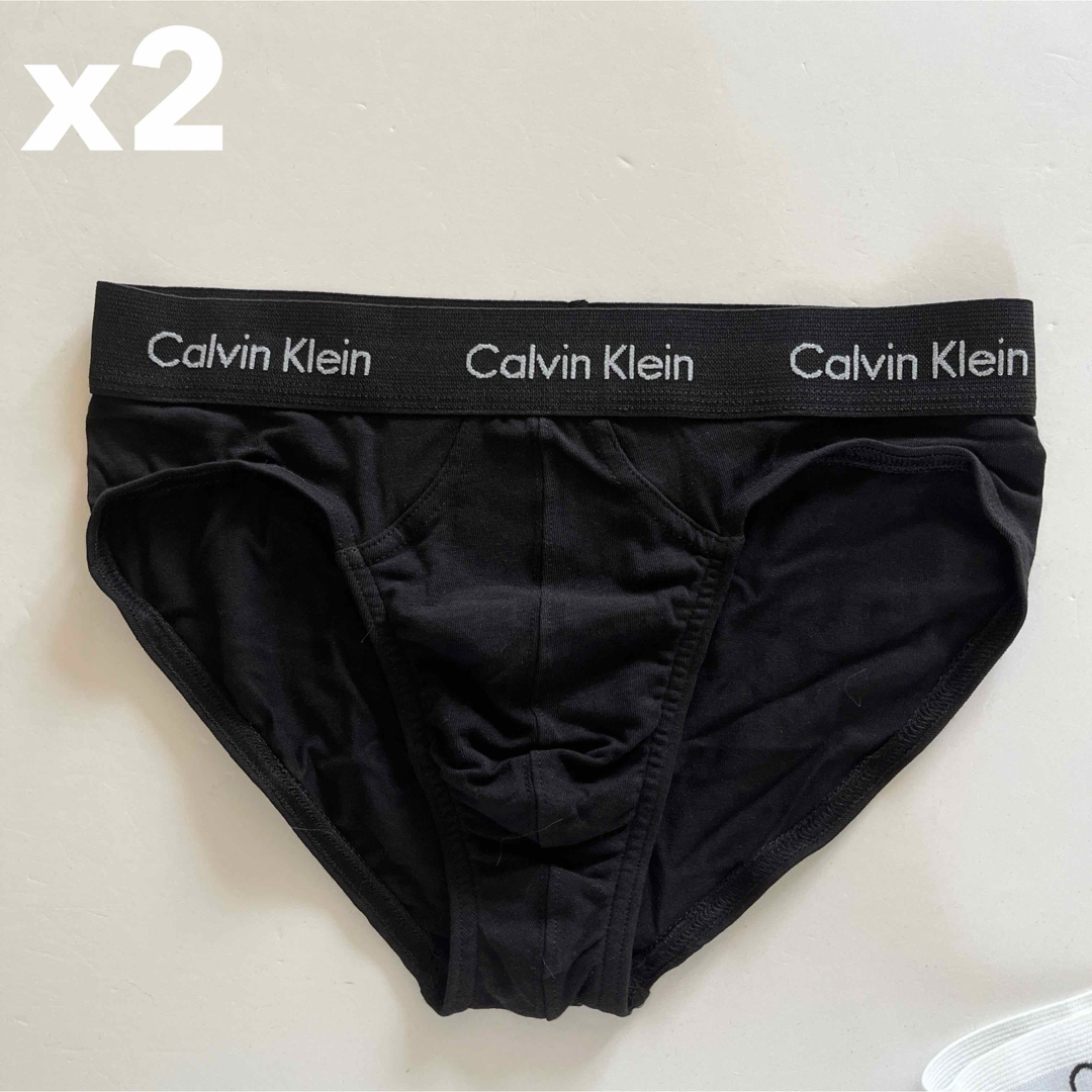 Calvin Klein(カルバンクライン)のカルバンクライン　メンズビキニ　S(XS) 2枚組　ブラック　黒ブリーフ　下着 メンズのアンダーウェア(その他)の商品写真