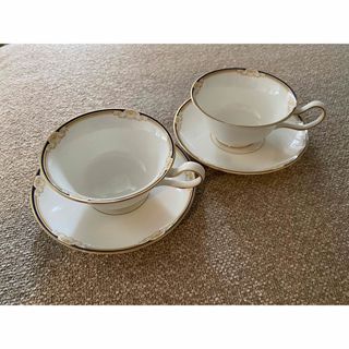 ウェッジウッド(WEDGWOOD)の【WEDGWOOD】CAVEN DISH カップ&ソーサー　ペア(グラス/カップ)