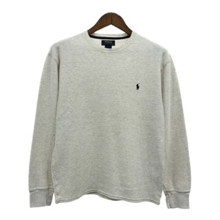 ポロラルフローレン(POLO RALPH LAUREN)のPolo by Ralph Lauren ポロ ラルフローレン サーマル 長袖Ｔシャツ グレー (メンズ L) 中古 古着 Q7043(Tシャツ/カットソー(七分/長袖))