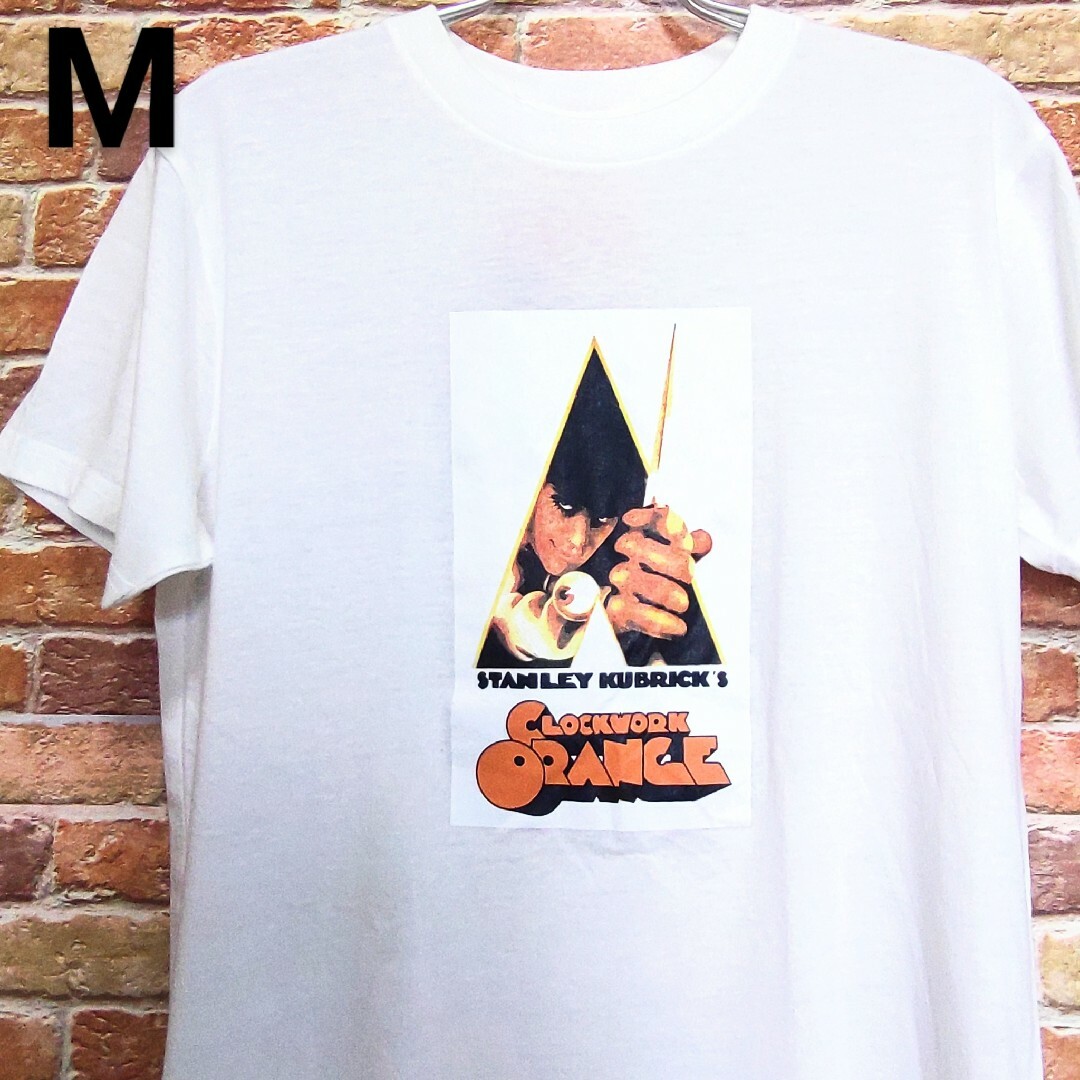 【新品】映画 時計じかけのオレンジ Tシャツ  半袖 M ホワイト メンズのトップス(Tシャツ/カットソー(半袖/袖なし))の商品写真