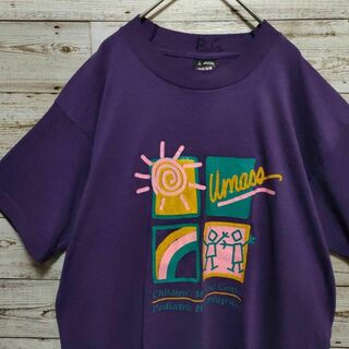 【525】90s USA製　フルーツオブザルーム シングルステッチ Tシャツ(Tシャツ/カットソー(半袖/袖なし))