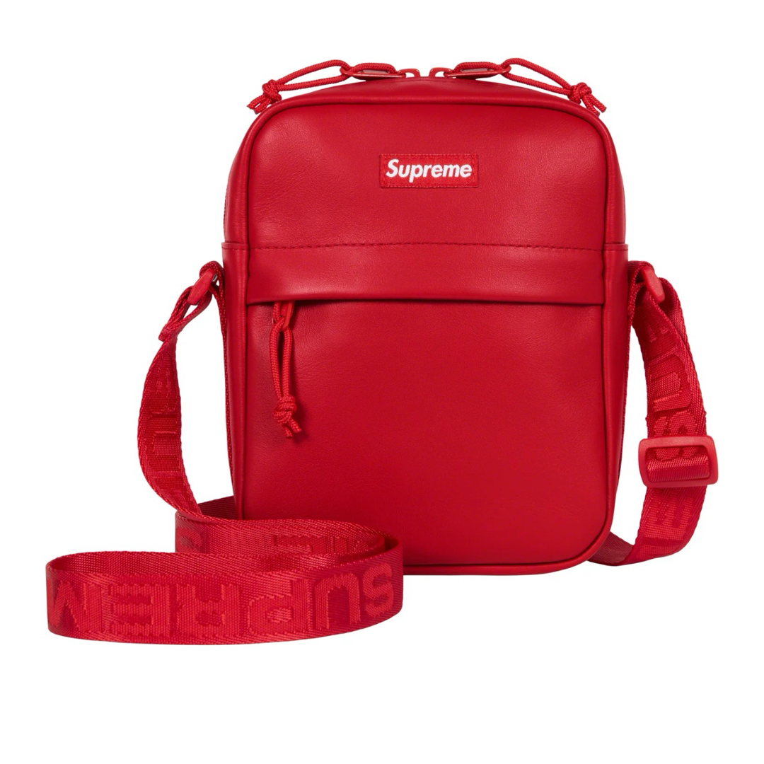 Supreme(シュプリーム)のSupreme Leather Shoulder Bag "Red" メンズのバッグ(ショルダーバッグ)の商品写真