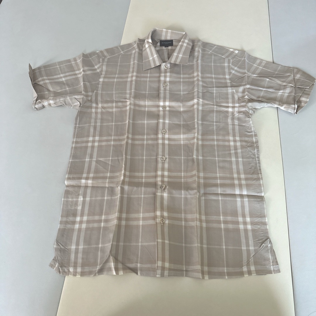 BURBERRY(バーバリー)の【Racma様専用】バーバリーゴルフ　Burberry 半袖チェックシャツ　 メンズのトップス(シャツ)の商品写真