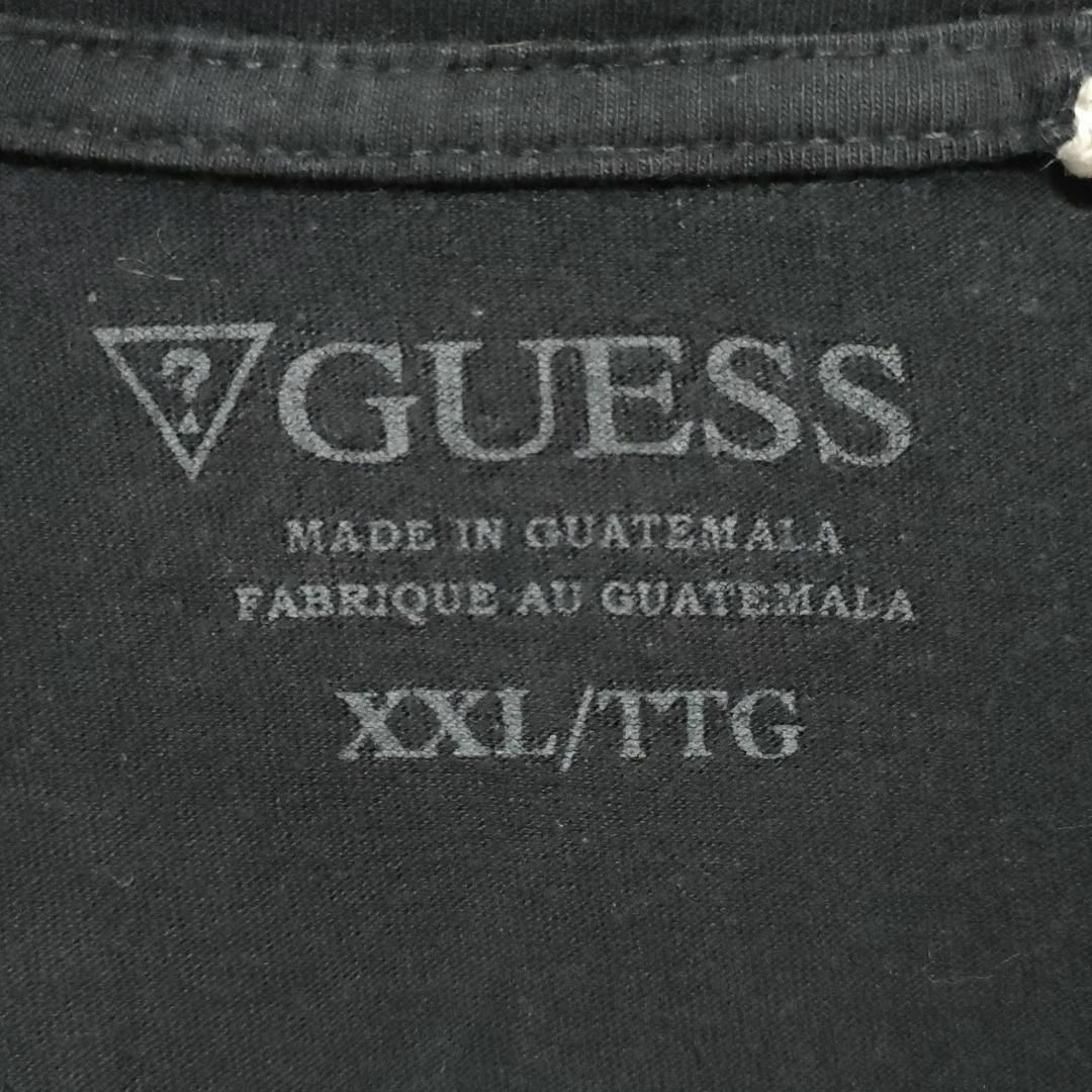 GUESS(ゲス)の【592】GUESS　ビックロゴプリントTシャツNEW YORKサイズXXL古着 メンズのトップス(Tシャツ/カットソー(半袖/袖なし))の商品写真