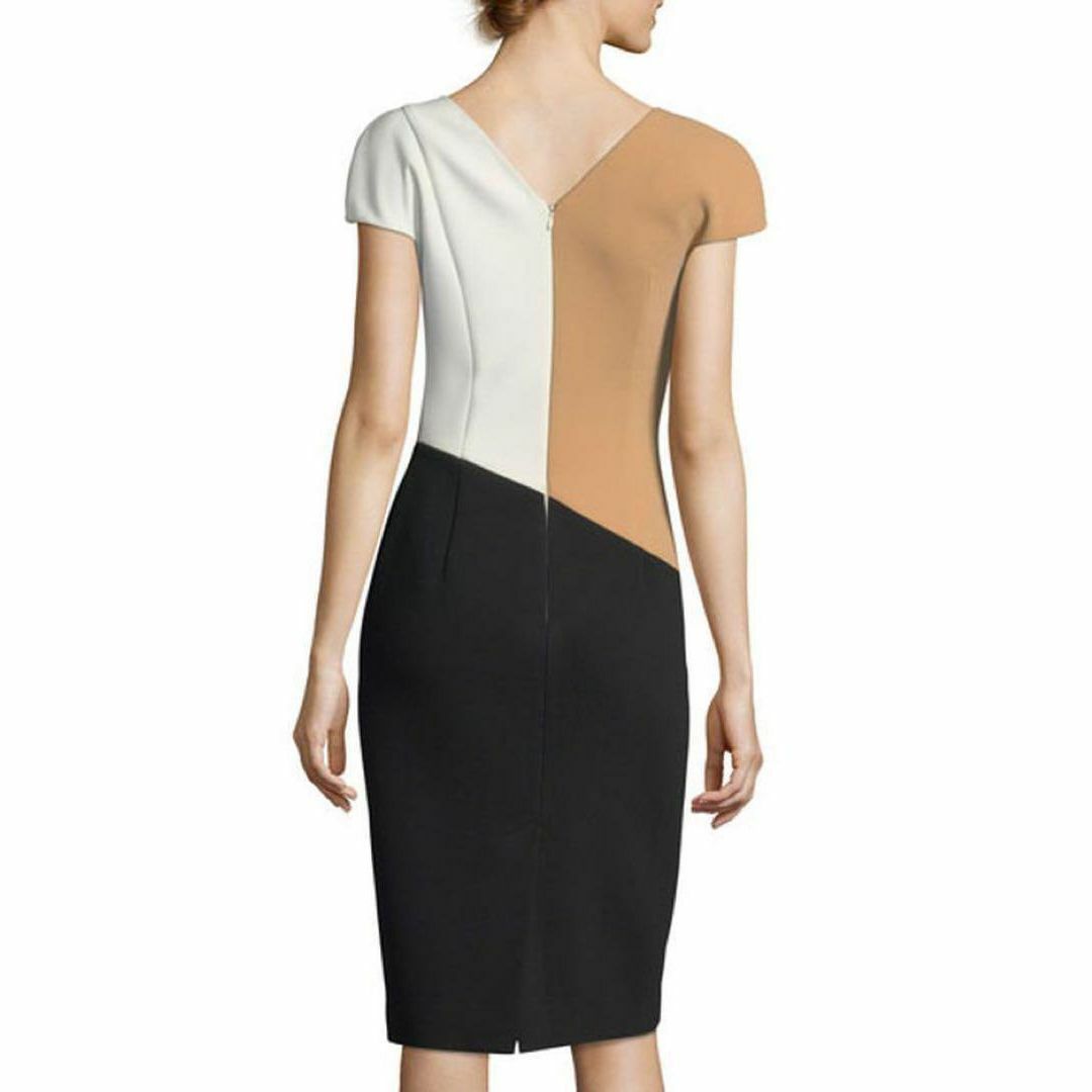 DIANE von FURSTENBERG(ダイアンフォンファステンバーグ)のダイアンフォンファステンバーグ　Banded Colorblock Dress レディースのワンピース(ひざ丈ワンピース)の商品写真