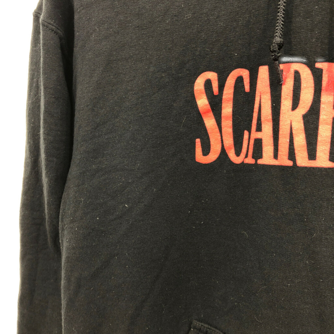 SCARFACE スカーフェイス スウェット パーカー ムービーT ブラック (メンズ S) 中古 古着 Q7053 メンズのトップス(パーカー)の商品写真