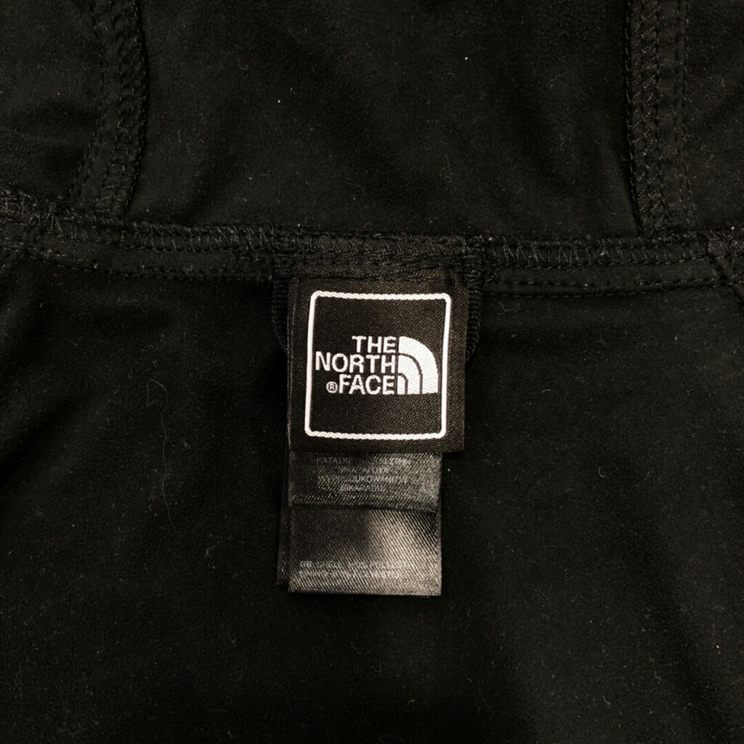 THE NORTH FACE(ザノースフェイス)のTHE NORTH FACE ノースフェイス フルジップ フリース パーカー アウトドア ワンポイント ブラック (メンズ L) 中古 古着 Q7054 メンズのジャケット/アウター(その他)の商品写真