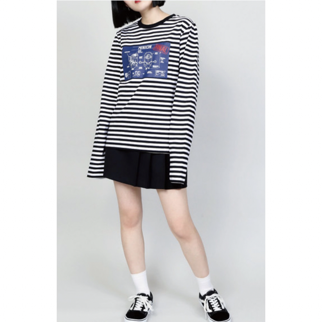 WEGO(ウィゴー)の【即日発送】ミニオンズ　ボーダーTシャツ　DING WEGO USJ ユニバ メンズのトップス(Tシャツ/カットソー(七分/長袖))の商品写真