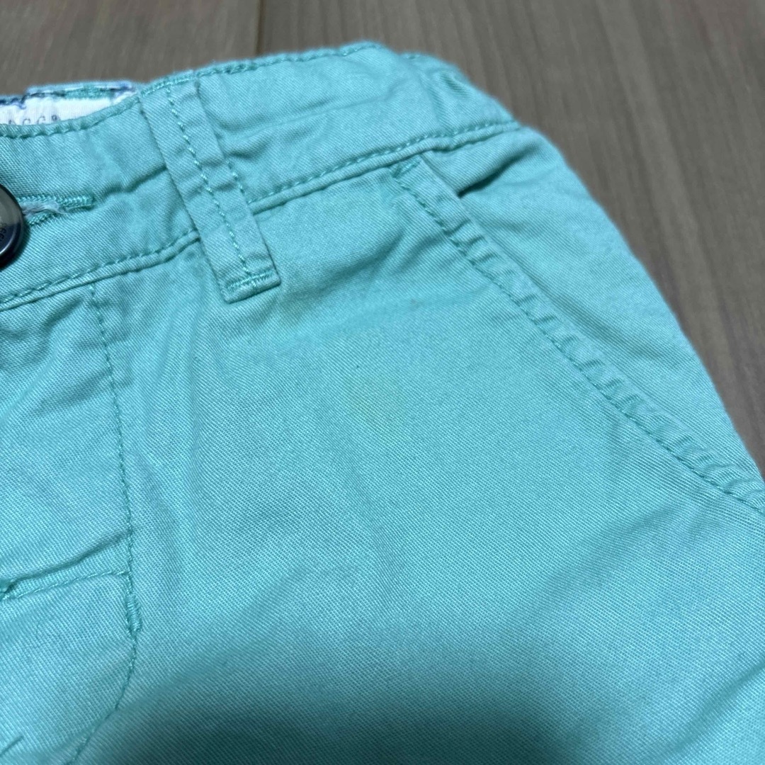 H&M(エイチアンドエム)のH&M ライトグリーンパンツ キッズ/ベビー/マタニティのベビー服(~85cm)(パンツ)の商品写真