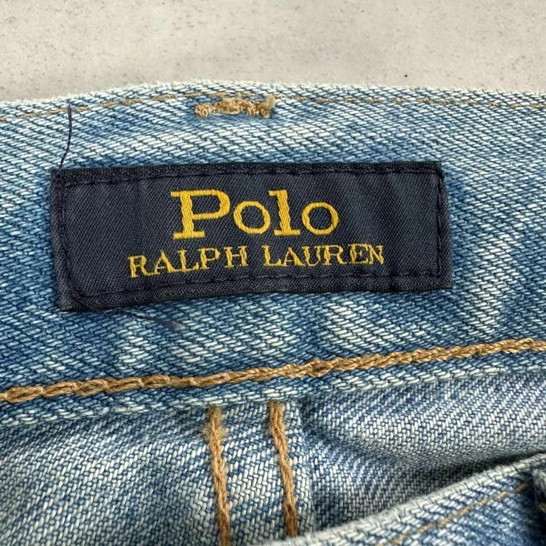 POLO RALPH LAUREN(ポロラルフローレン)のポロラルフローレン　パッチワークAveryボーイフレンドジーンズ　26 S レディースのパンツ(デニム/ジーンズ)の商品写真