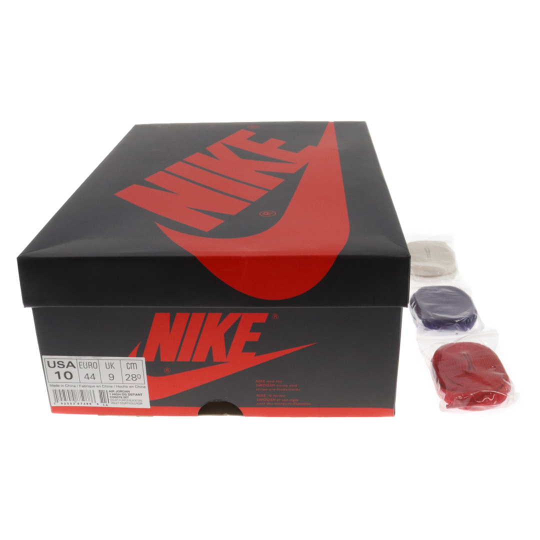 NIKE(ナイキ)のNIKE SB ナイキエスビー AIR JORDAN 1 RETRO HIGH OG DEFIANT LAKERS エアジョーダン1 ハイ ディフィアント レイカーズ シカゴ ハイカットスニーカー US10/28cm CD6578-507 メンズの靴/シューズ(スニーカー)の商品写真