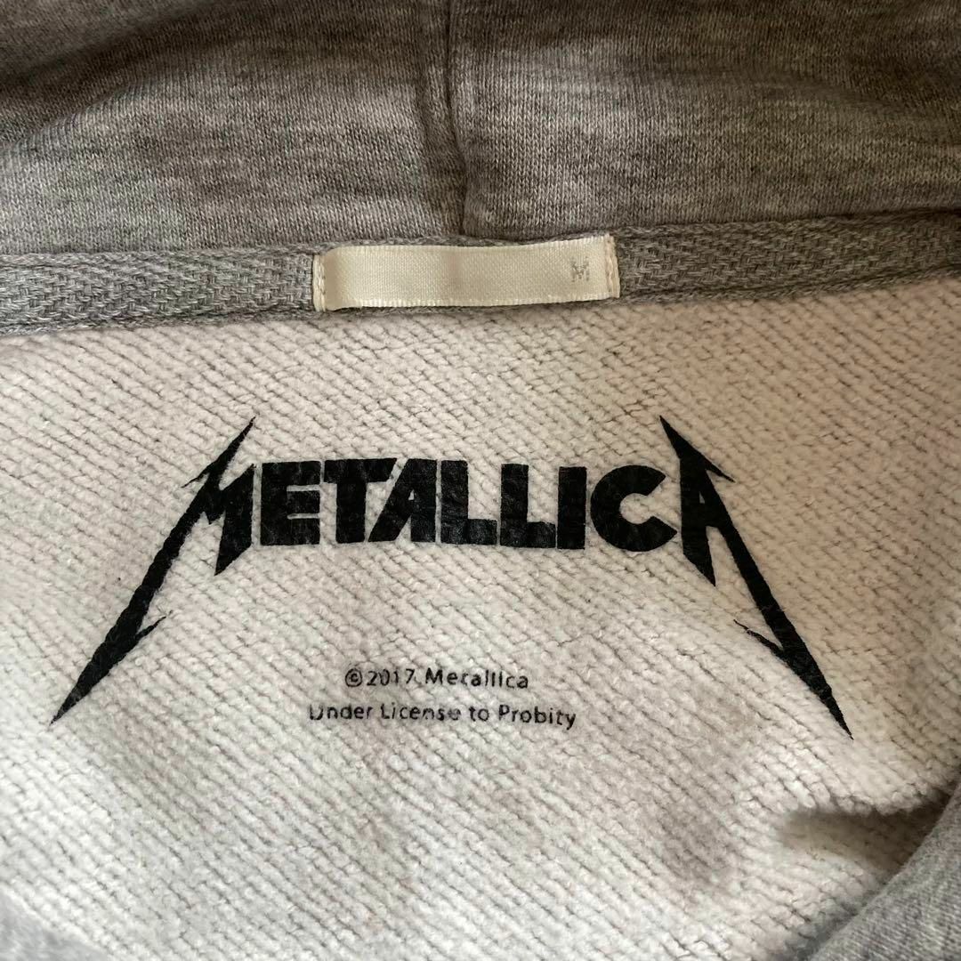 METALLICA(メタリカ)のIS476 大人気US古着メタリカスカルプリントロゴヘヴィメタルバンドフーディー メンズのトップス(パーカー)の商品写真