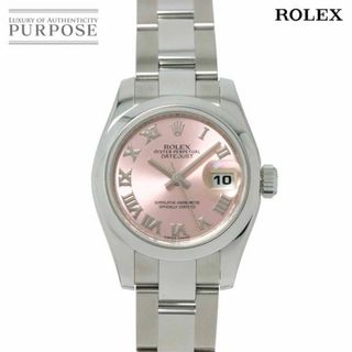 ロレックス(ROLEX)のロレックス ROLEX デイトジャスト 179160 ランダム番 ルーレット レディース 腕時計 ピンク オートマ 自動巻き ウォッチ Datejust VLP 90222707(腕時計)