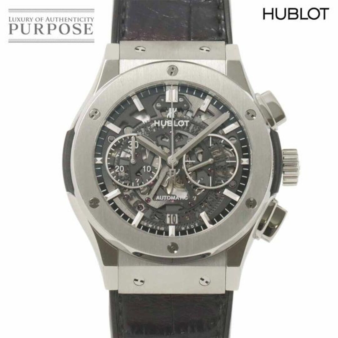 HUBLOT(ウブロ)のウブロ HUBLOT クラシックフュージョン アエロフュージョン クロノグラフ チタニウム 525 NX 0170 LR 自動巻き Classic fusion VLP 90223879 メンズの時計(腕時計(アナログ))の商品写真