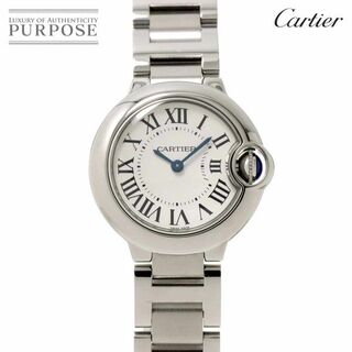 カルティエ(Cartier)のカルティエ Cartier バロンブルーSM W69010Z4 レディース 腕時計 シルバー クォーツ ウォッチ Ballon Bleu VLP 90232533(腕時計)