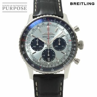 ブライトリング(BREITLING)のブライトリング BREITLING ナビタイマー B01 クロノグラフ43 AB0138 メンズ 腕時計 デイト アイスブルー 自動巻き Navitimer B01 VLP 90234167(腕時計(アナログ))