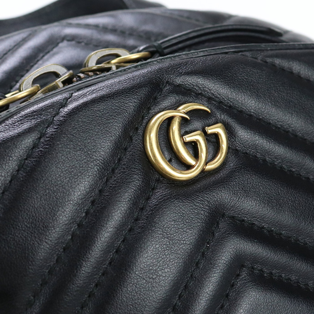 Gucci(グッチ)のグッチ バックパック GGマーモント 523405 1000 リュック レディースのバッグ(リュック/バックパック)の商品写真