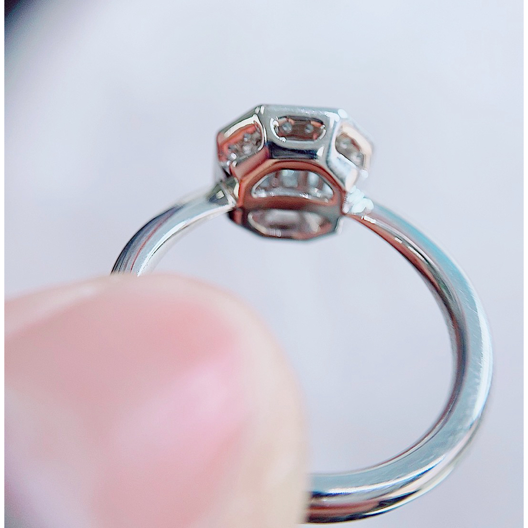 ★1〜1.5ct★✨バケットダイヤモンドプラチナミステリーリング指輪 レディースのアクセサリー(リング(指輪))の商品写真