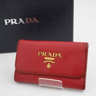 プラダ(PRADA)の✨美品✨　PRADA プラダ　キーケース　6連　サフィアーノ　ロゴ金具　アイコン(キーケース)