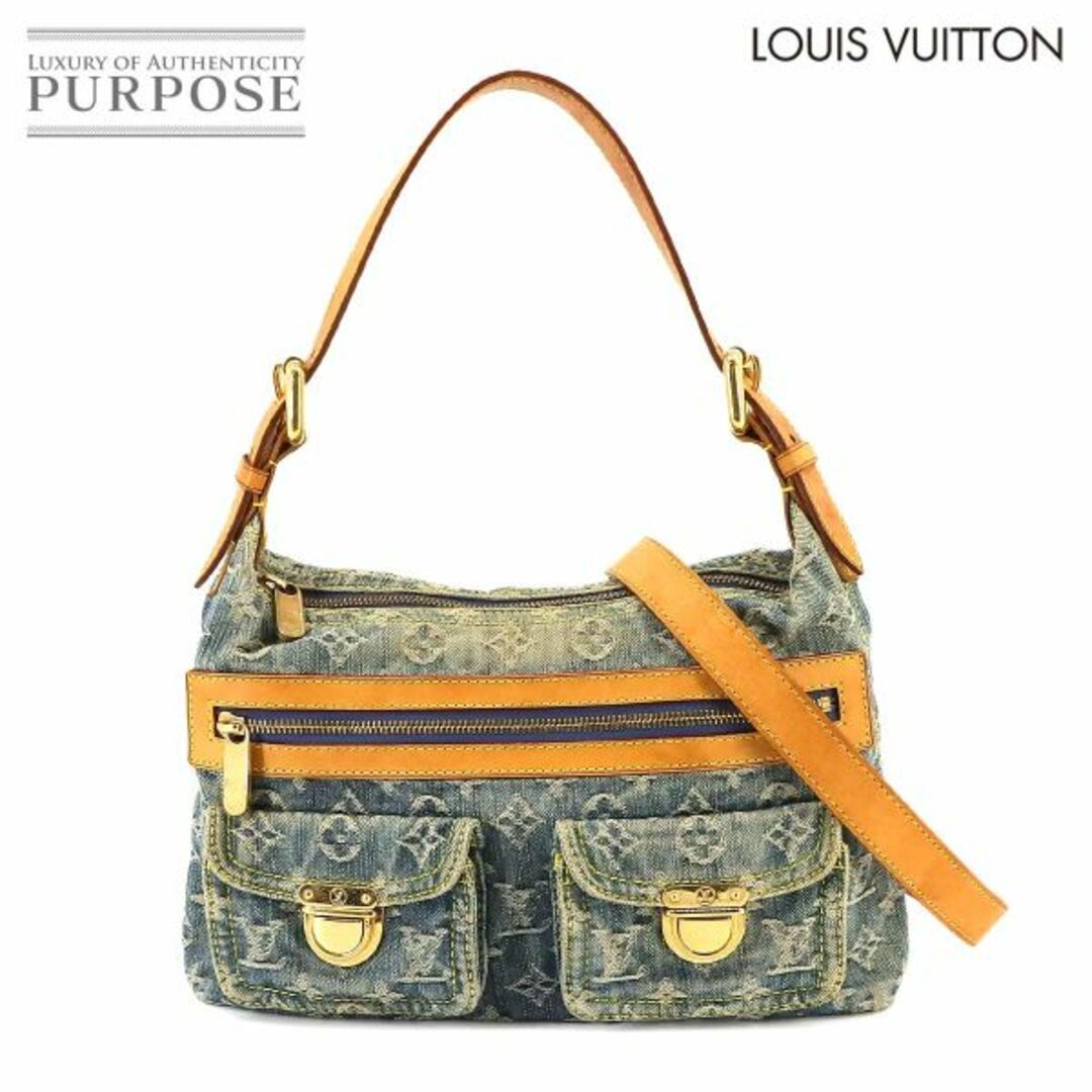 LOUIS VUITTON(ルイヴィトン)のルイ ヴィトン LOUIS VUITTON モノグラム デニム バギー PM 2way ショルダー バッグ ブルー M95049 VLP 90233236 レディースのバッグ(ショルダーバッグ)の商品写真