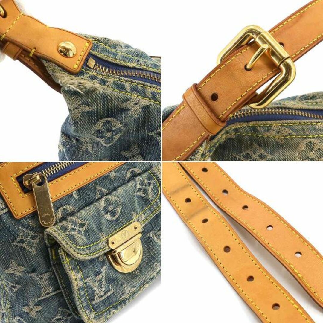 LOUIS VUITTON(ルイヴィトン)のルイ ヴィトン LOUIS VUITTON モノグラム デニム バギー PM 2way ショルダー バッグ ブルー M95049 VLP 90233236 レディースのバッグ(ショルダーバッグ)の商品写真