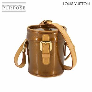 ルイヴィトン(LOUIS VUITTON)のルイ ヴィトン LOUIS VUITTON ヴェルニ アスター プレイス ショルダー バッグ レザー ブロンズ M91101 ゴールド 金具 VLP 90233250(ショルダーバッグ)