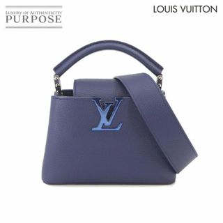 ルイヴィトン(LOUIS VUITTON)の未使用 展示品 ルイ ヴィトン LOUIS VUITTON カプシーヌ MINI 2way ハンド ショルダー バッグ トリヨンレザー M56770 RFID VLP 90233289(ハンドバッグ)