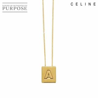 celine - 新品同様 セリーヌ CELINE アルファベット A ネックレス ゴールド アクセサリー 46N0K6BRA VLP 90233645