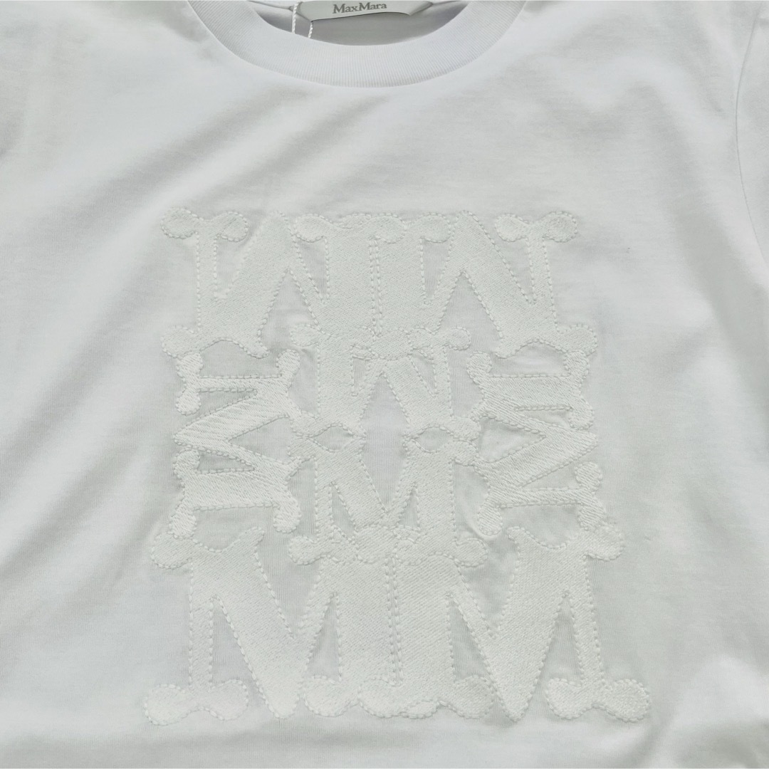 Max Mara(マックスマーラ)の【新品未使用】Max Mara ピュア コットン アップリケ Tシャツ メンズのトップス(Tシャツ/カットソー(半袖/袖なし))の商品写真