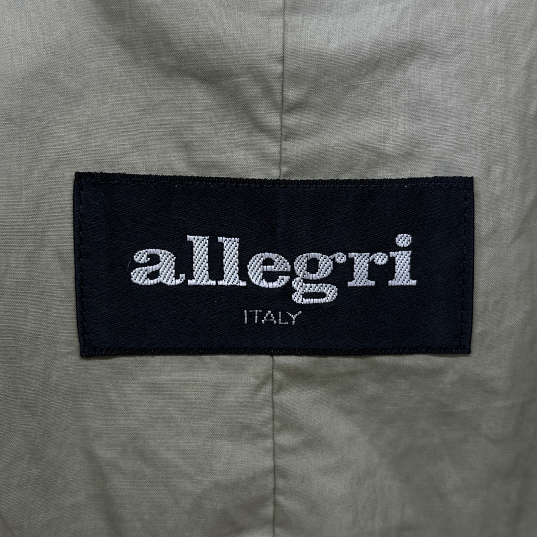 allegri アレグリ チェスターコート シングル ベルト付き コットン ベージュ ヴィンテージ 衣A 8 メンズのジャケット/アウター(チェスターコート)の商品写真