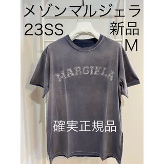 マルタンマルジェラ(Maison Martin Margiela)の23SS メゾン マルジェラ カットソー Tシャツ 古着風 ロゴ 新品 サイズM(Tシャツ/カットソー(半袖/袖なし))