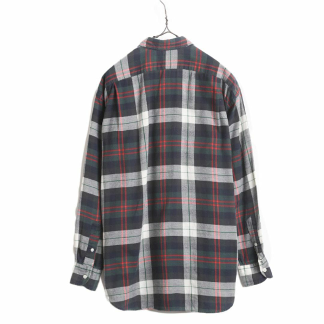 Ralph Lauren(ラルフローレン)の90s THE BIG SHIRT ラルフローレン チェック 長袖 フランネル シャツ シャツ レディース M 程 ポロ 90年代 ネル ビッグシャツ ポケット付き レディースのトップス(シャツ/ブラウス(長袖/七分))の商品写真