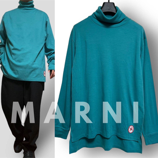 マルニ(Marni)の新品【定価10.6万】MARNI ロングスリーブ タートルネックニット 50(ニット/セーター)