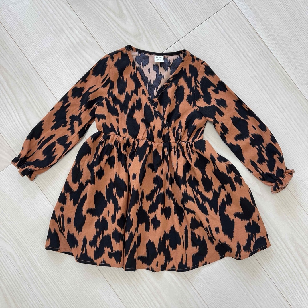 SHEIN(シーイン)のSHEIN  ヒョウ柄 ワンピース キッズ/ベビー/マタニティのベビー服(~85cm)(ワンピース)の商品写真