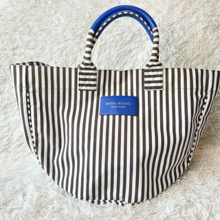 ヘンリベンデル(Henri Bendel)のヘンリベンデル 大型トートバッグ ストライプ ビーチ ブルー 大容量 旅行(トートバッグ)