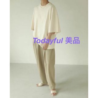 TODAYFUL - 【todayful】ハーフスリーブ オーバー Tシャツ